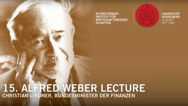 15. Alfred-Weber-Lecture mit Christian Lindner